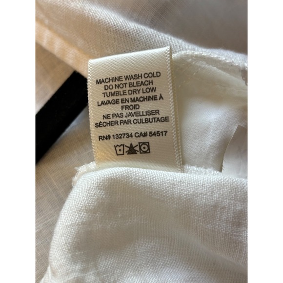 Cloth & Stone Linen Jumpsuit Drawstring Waist Casual‎ White XS - Picture 5 of 9